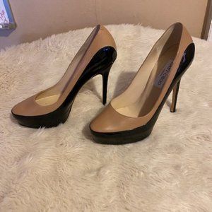 Jimmy Choo Black and Tan Pumps Size 37